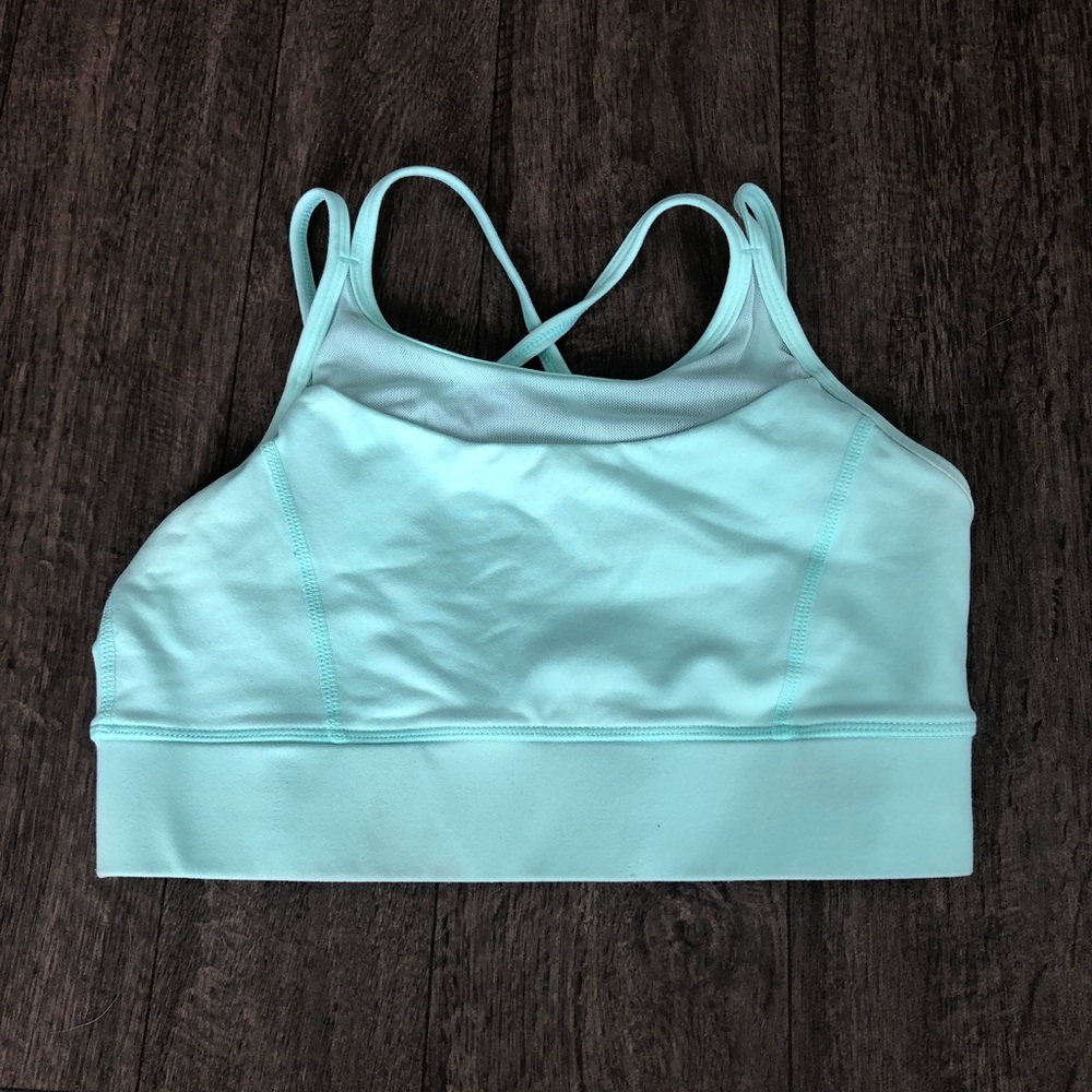 Mint Blue Sports Bra